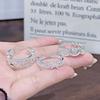 Lace Bow Love Open Ring Women'S Light Luxury Niche Design Advanced Sense Index Finger Ring Temperament Stacked Ring