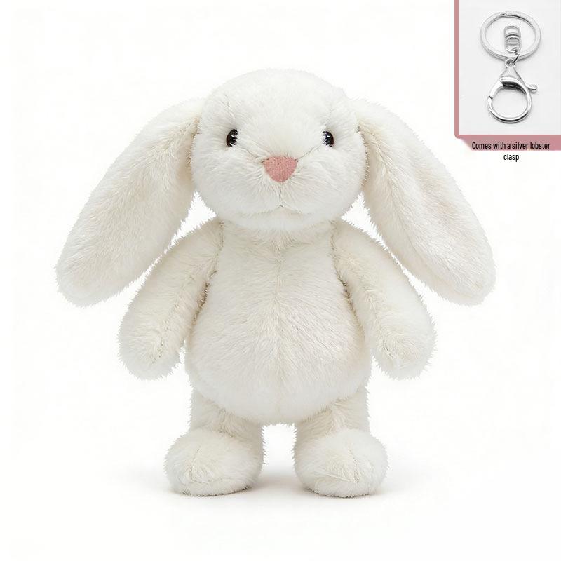 Plush Rabbit Keychain Charm: Cute Backpack Pendant & Doll Gift for Girls