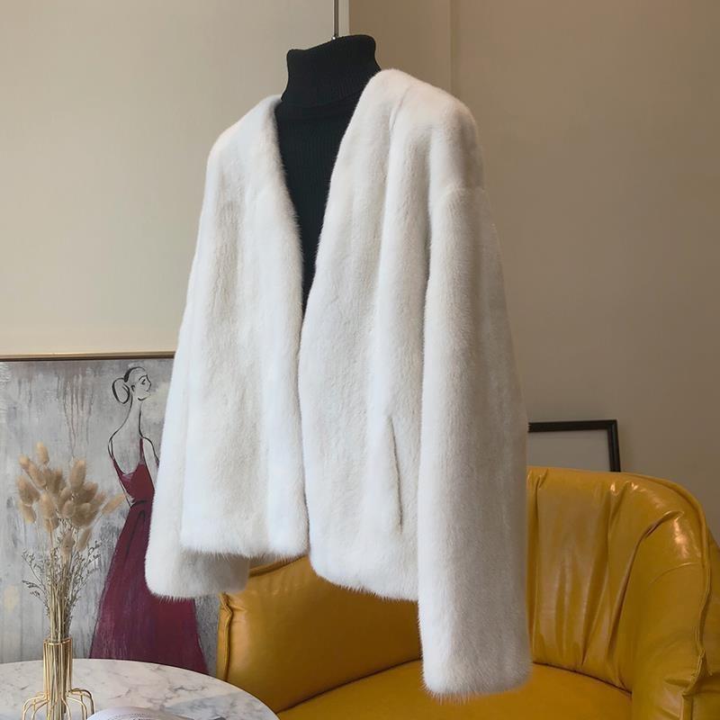 Imitation Mink Imitation Fur Fur Coat Collar Fashion Imitation Mink Coat Women's Short Light Winter