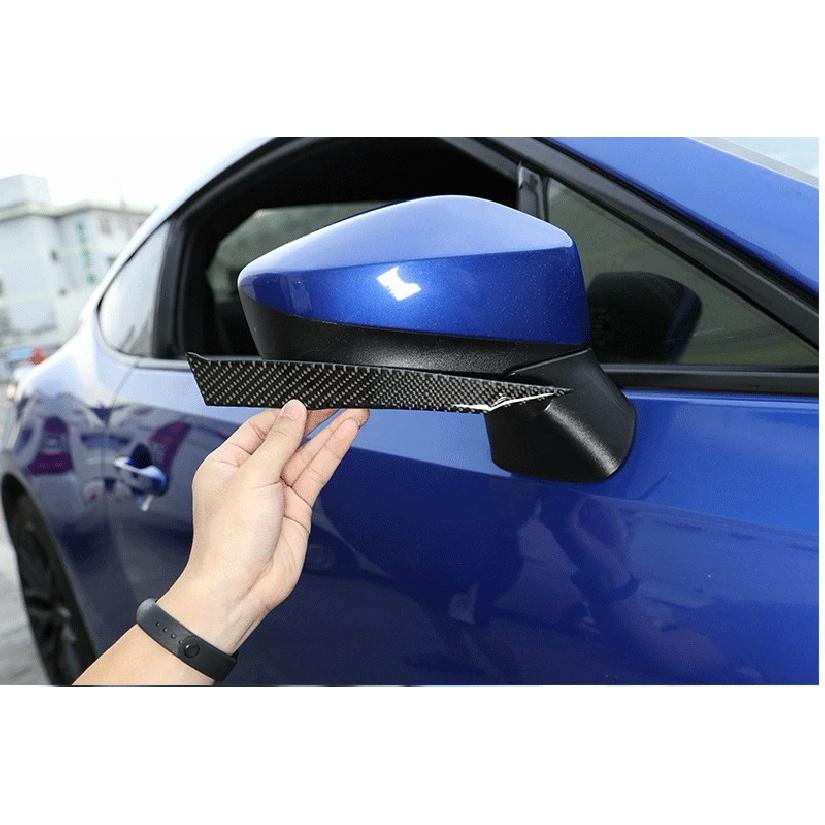 Soft Carbon Fiber Style Car Rearview Mirror Decoration Cover Strips Trim Fit For Toyota 86 GT86 For Subaru BRZ ZC6 2016-