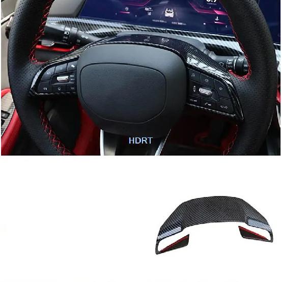 Rear Air Outlet Glass Switch Gear Water Cup Frame Carbon Fibre Interior For Changan UNIT UNI-T  + Car Accessories Styling