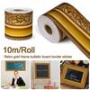 New Self-Adhesive Border Decorative Sticker Vintage Gold Poster Border Stickers DIY Black Board Stickers Party Decoration