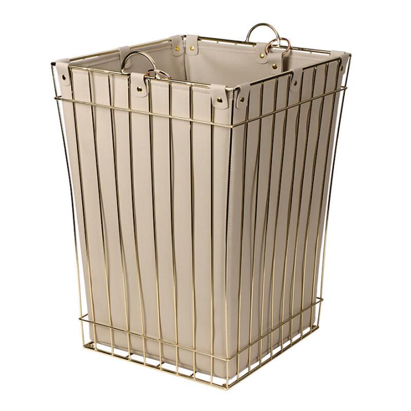Modern Minimalist Leather Laundry Hamper