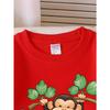 European sizes Kids' Crewneck Sweatshirt Monkey Hanging Tree Branch Green Leaves , Sportswear And Casual Wear, Soft And Comfortable