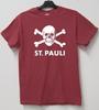 St. Pauli T Shirt Skull Crossbones Pirate Flag Hamburg Germany Reeperbahn GT344