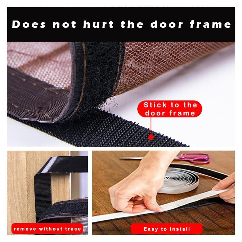 Anti Mosquito Insect Fly Bug Door Curtains Strong Magnetic Screen Portable Magnet Mesh Mosquito Net Automatic Closing Door for Home Summer Use