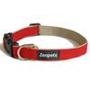 Zenpets Kurul Dog Solid for Medium 20mm Red Collar, Color, Dull, Dogs, Wide,