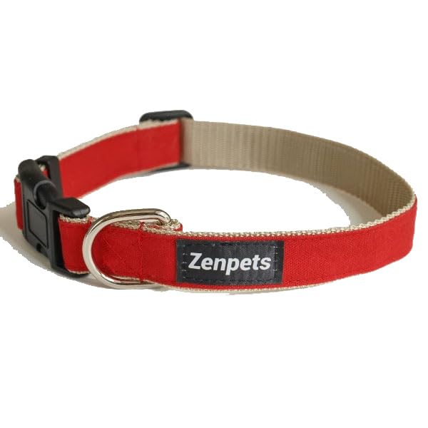 

Zenpets Kurul Dog Solid for Medium 20mm Red Collar, Color, Dull, Dogs, Wide,