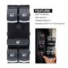 Driver Side Master Power Window Control Switch for 2005-2013 CC Golf Jetta Passa