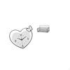 Acrylic Heart Shape Wall Clock And Metal Wire Storage Basket Shelves Creative Decorative Art