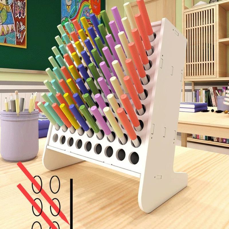 45/81 Slots Marker Storage Organizer Marker Storage Rack Tilted Marker Storage Holders Art Supplies for Student