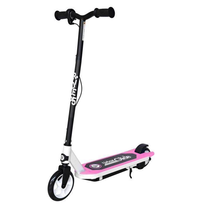 Elektrischer Kinderroller Urbanglide Ride55 - Rosa - Höchstgeschwindigkeit 10 km/h - Reichweite 40 Min.