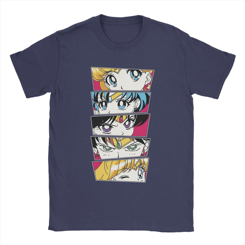 Sailors Moons T Shirts Men Cotton Creative TShirts Crew Neck  Tee Shirt Short Sleeve Clothes Unique