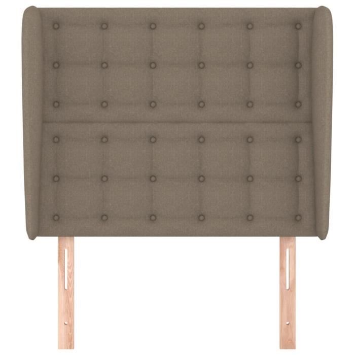 VidaXL Headboard with Ears Taupe 83x23x118-128 Cm Fabric3118368