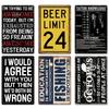 Funny Sarcastic Vintage Metal Posters Tin Signs Decor Retro Plaque Metal Plate Home Wall Art Decor for Bar