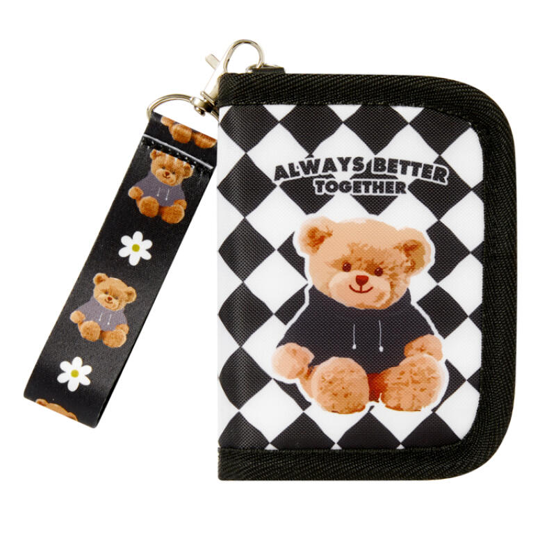 

Checkerboard Bear Strap Wallet (28003125)