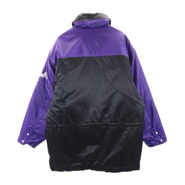 Fila Cotton Filling Bench Coat L Purple Logo Men's Used