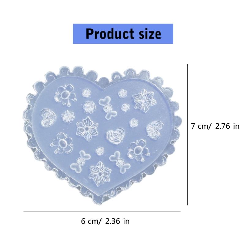 Stampi in Silicone per Nail Art per Feste e Manicure da Salone, Stampo per Creazione Gioielli, Stencil per Unghie Goffrati per Donne