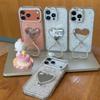 Love bracket ins simple mobile phone case using Apple 17 mobile phone iphone16promax star diamond bow