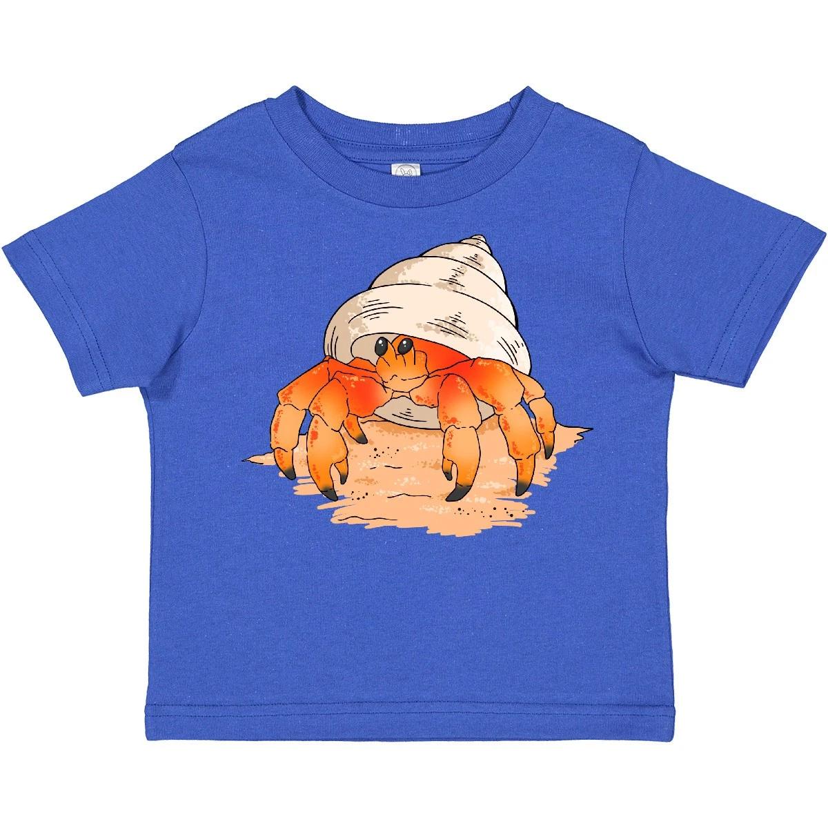 

Inktastic Cute Hermit Crab On Beach Toddler T-Shirt Sunshine I Present Niece Kid 140