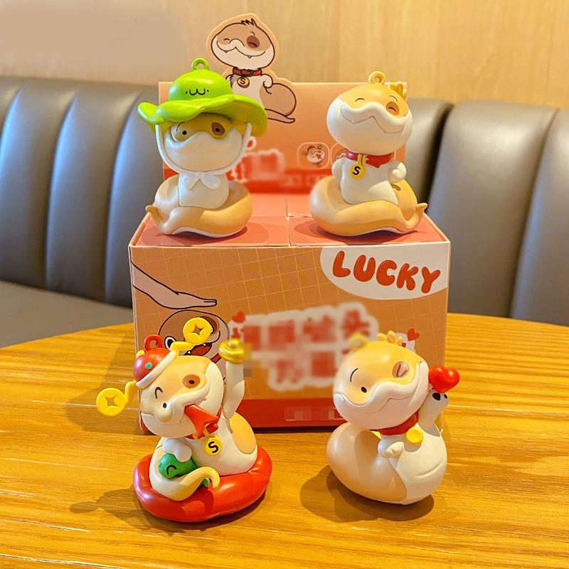 Snake Pvc Spot Model Toy Doll New Year Mascot Desktop Decoration Gift Collection