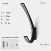 Oukali Manufacturer Coat Hook Antique Bronze Hook Metal Black Coat & Hat Hooks