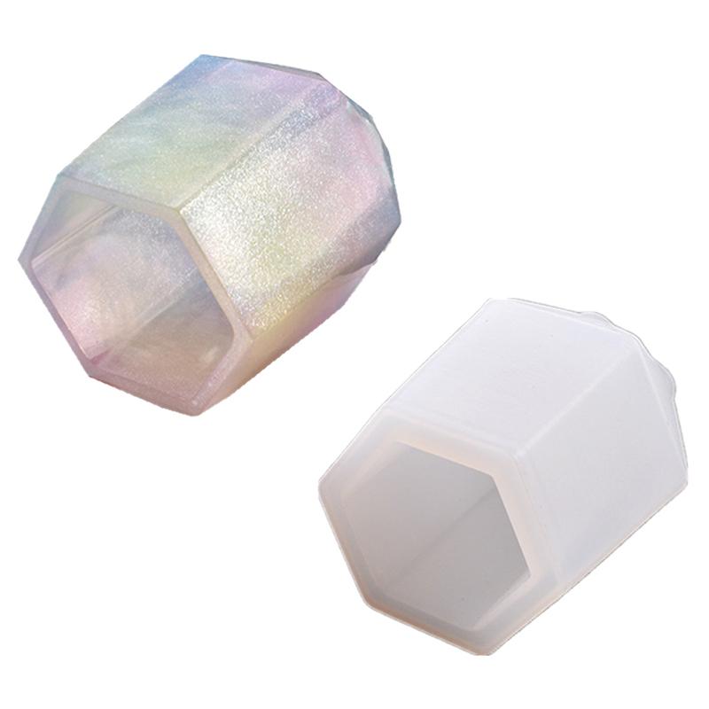 DIY Tasse Silikonform Stifthalter Form Epoxidform Sechseck Runde Formen