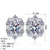 Elegant Moissanite Stud Earrings Women Sterling 5x7mm Oval Cut Lightweight Luxury Daily Wear