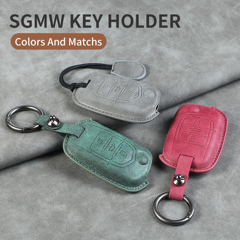Wuling Hongguang Mini Macaron Key Cover for Women – Mini EV Car Key Protector