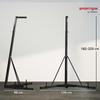 Foldable Punch Bag Stand for Heavy Bag, Speed Bag, Freestanding and Adjustable - Black