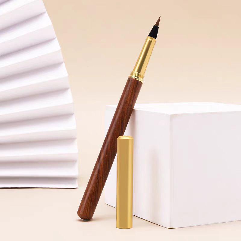 Sandalwood Brass Pen Brush for Calligraphy Practice