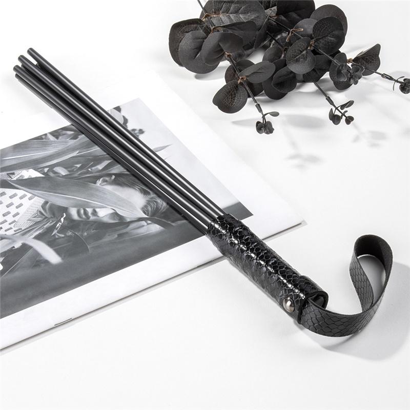 SM Spank Tool Whip Spanking Slave Rods Bdsm Flogger for Couples Women Sexy Toys Bondage Black Stick Adult Punishment