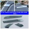 Auto A C Pillar Window Posts Panel Sequ Cover Trim ABS Chrome Accessories For Toyota Land Cruiser Prado 250 LC250 2024 2025