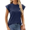 DX~~ New Round Neck Ladies Solid Color Short Sleeve Loose Casual T-shirt