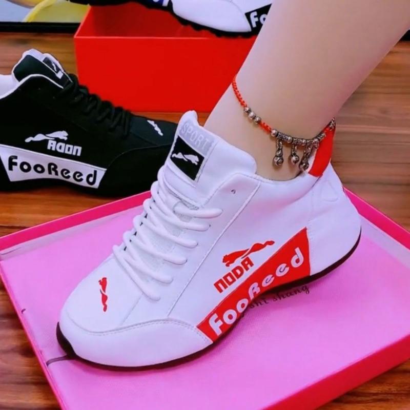 Damenschuhe flacher Boden Trend Tasche Boden bequem Paar weiße Schuhe Mode lässig Herren- und Damen-Sportschuhe