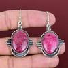 Rhodonite Earrings 925 Sterling Silver Earring Gemstone Handmade Earring Healing Stone Jewelry Gifts for Women Dangle Earring Silver Jewelry