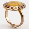 CHANEL Flower motif Ring Free size Plated Gold #6.6(US Size) flour 4.5g Women Used