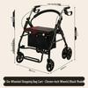 Rollator Walker with Seat & Basket for Elderly Mobility and Shopping