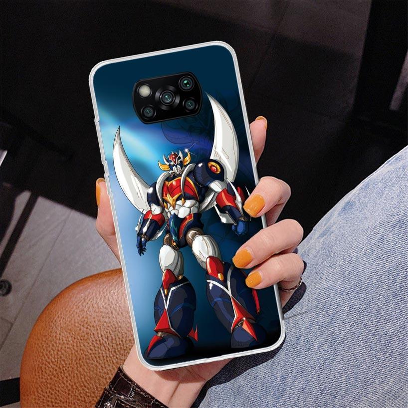Manga Mazinger Z Anime Phone Case For Xiaomi Poco X7 X6 X5 Pro F7 Ultra Redmi 15C 15 13C 13 12C 12 10 10A 10C 9 9A 9C 9T Cover P