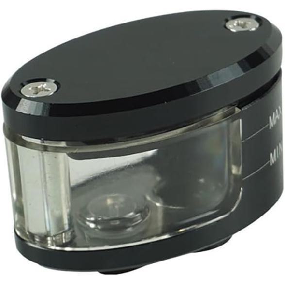 2pcs Motorcycle Brake Clutch Master Cylinder Fluid Reservoir Tank Oil Cup Universal for Motorcycle Motorbike Scooter (Black)