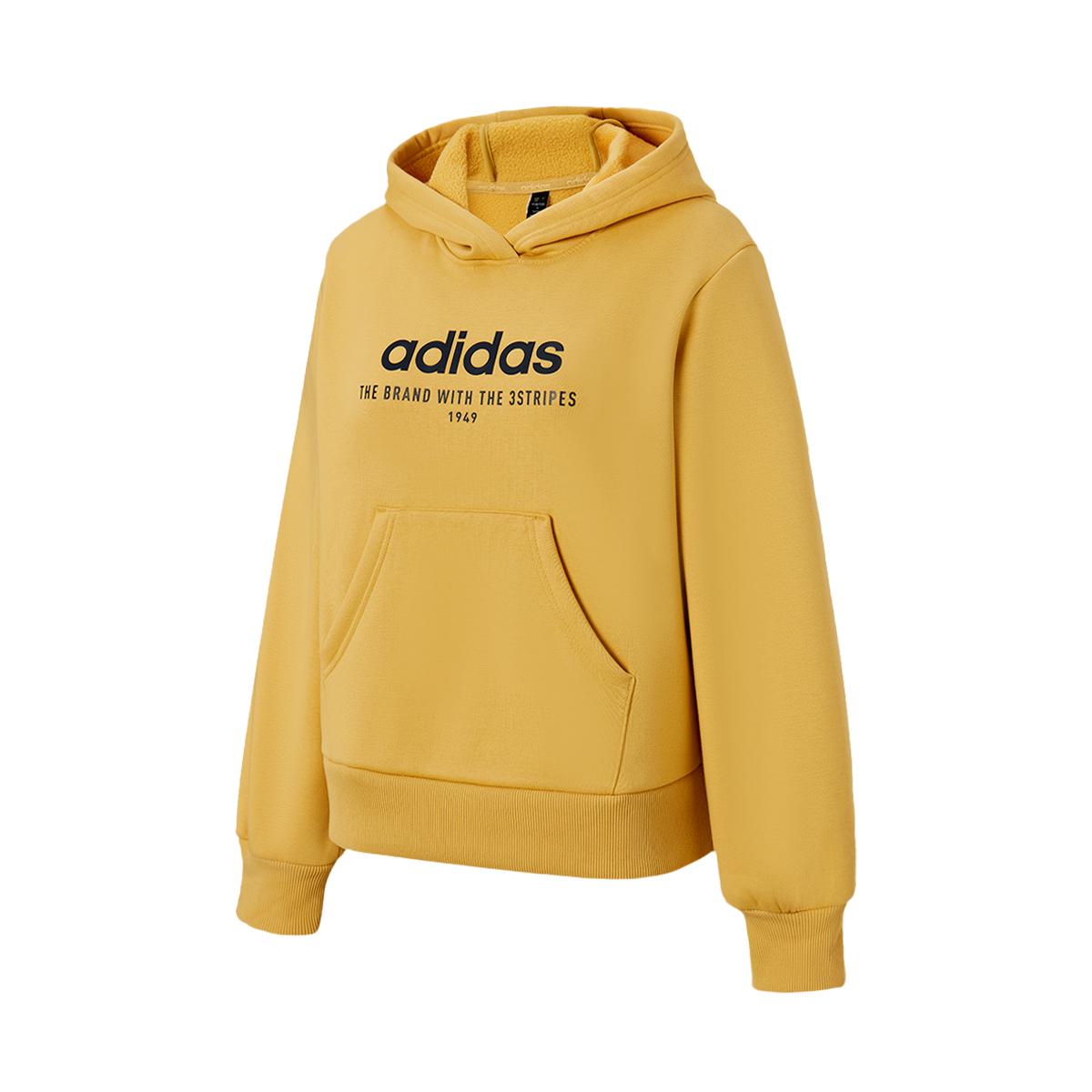 

Adidas Hooded Logo Fashion Sweatshirt Women Sweatshirt Brown JX9437 M