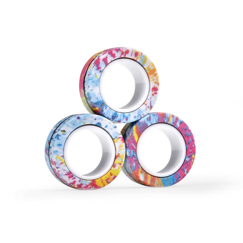 Army Green Graffiti Magnetic Ring Bracelet & Finger Spinner