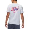 Jordan X Zion Kollaboration American Vintage Buchstaben Print Rundhals Kurzarm T-Shirt Herren Tops Weiß DR2125-453