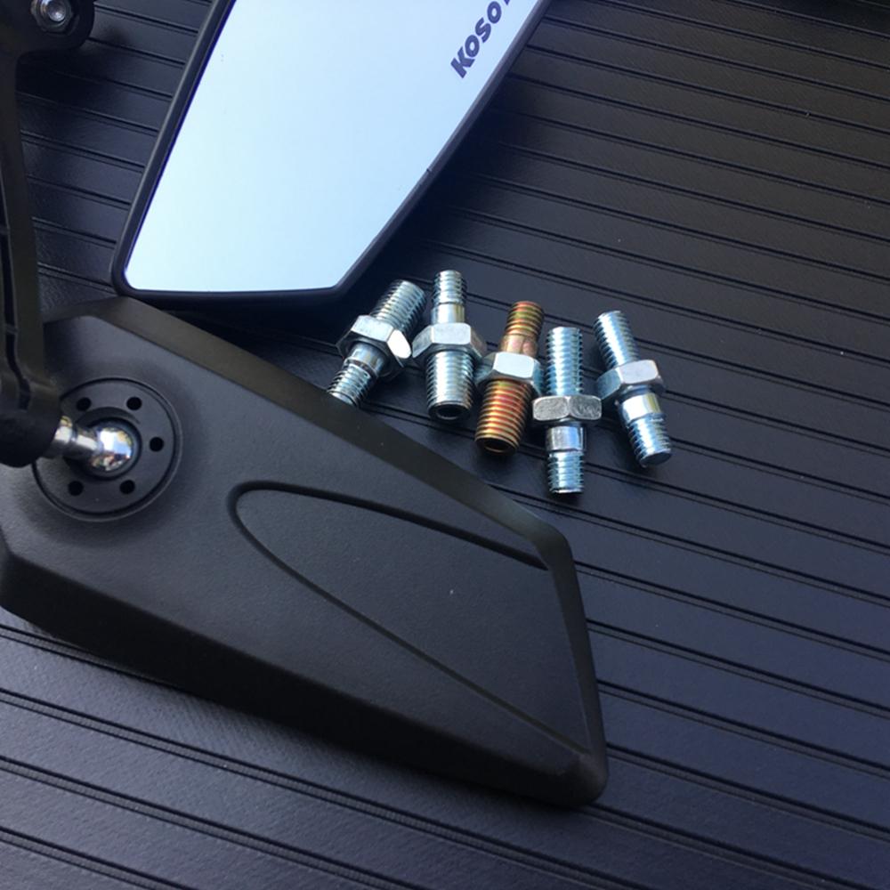 Negro Universal Scooter espejos retrovisores par ciclomotor ATV motocicleta espejo de respaldo