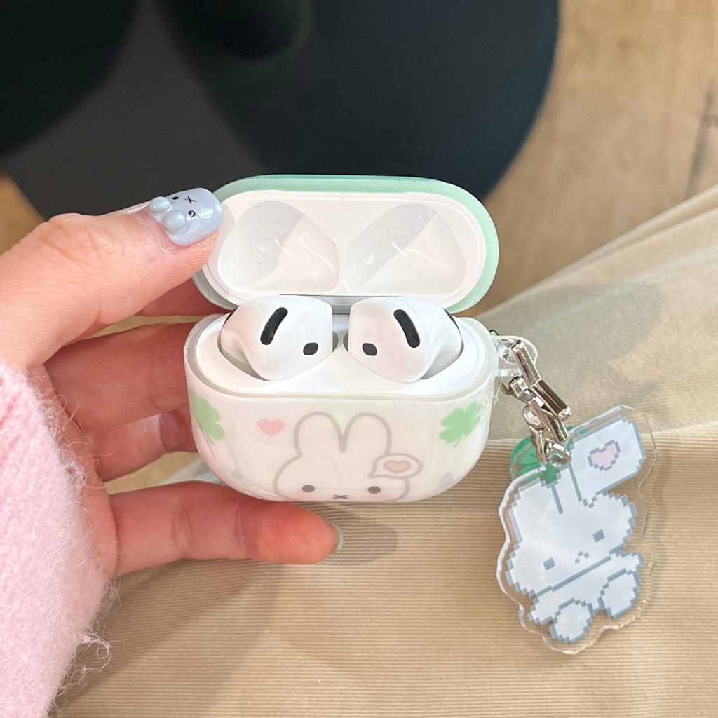 Four-leaf Clover Miffy Rabbit for Airpods4 Protective Cover Apple 2/3 Generation AirPods Pro3 Earphone Cover Female