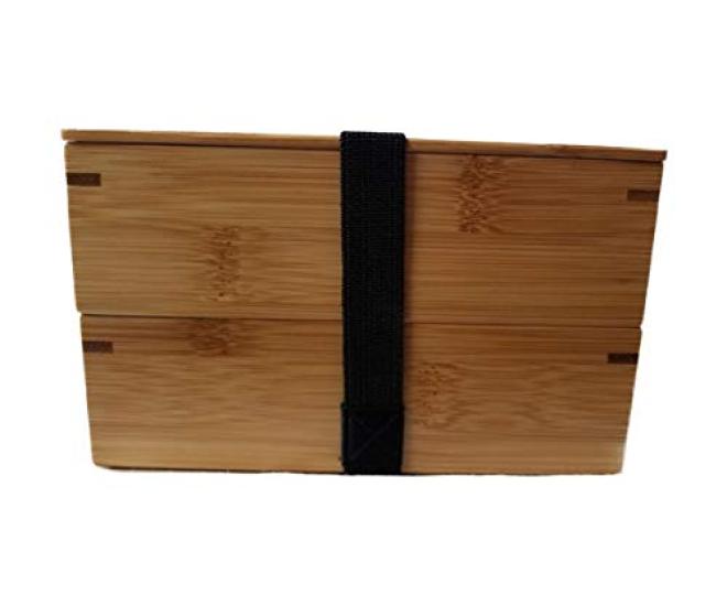 Kikusui Domestically Made In Japan Susu Square Long Two-Tier Lunch Box