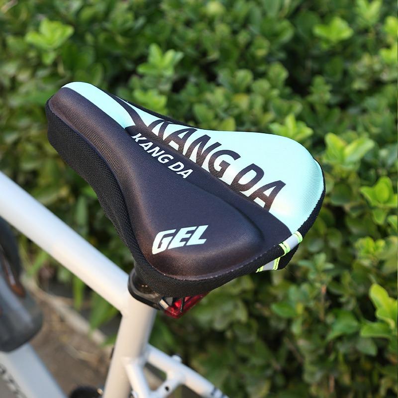 

Bicycle Soft Thick Silicone Seat Cushion Cover, Bicycle Accessories Length 28 width 17 зелений/чорний