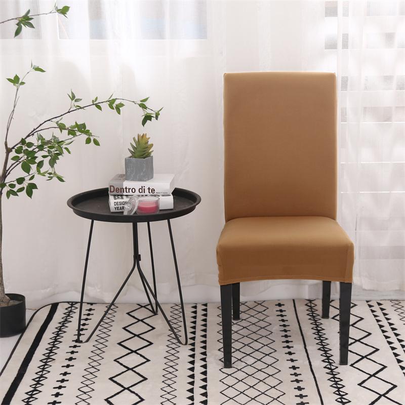 Jednokolorowy Pokrowiec na Krzesło Jadalniane Zdejmowany Antybrudny Pokrowiec Kuchnia na Bankiet Wesele Restaurację housse de chaise 1 szt.