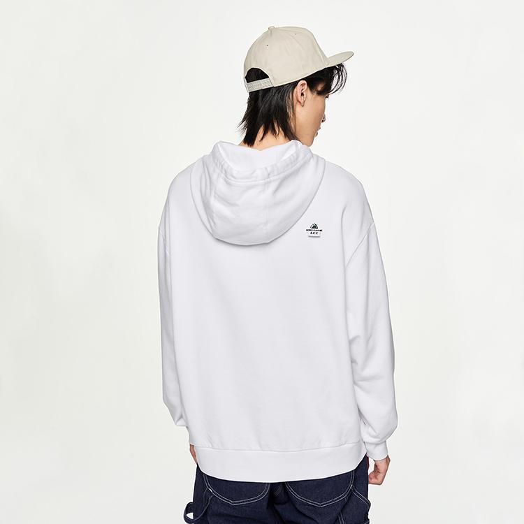 Buddy Lee Series Hooded Embroidered Long Sleeve Sweatshirt Unisex sweatshirt White LUT006229CRU00FK14000