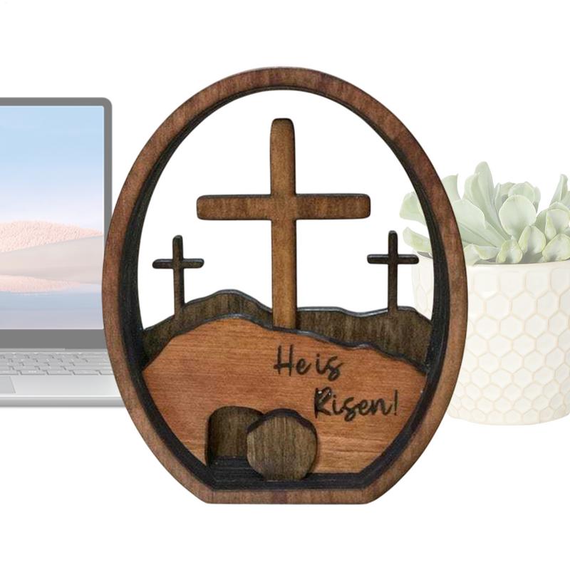 Handmade Empty Tomb Easter Scene Wooden Empty Tomb Scene Easter Bundle Handcrafted Jesus Nativity Sign Religious Christian Table brazil